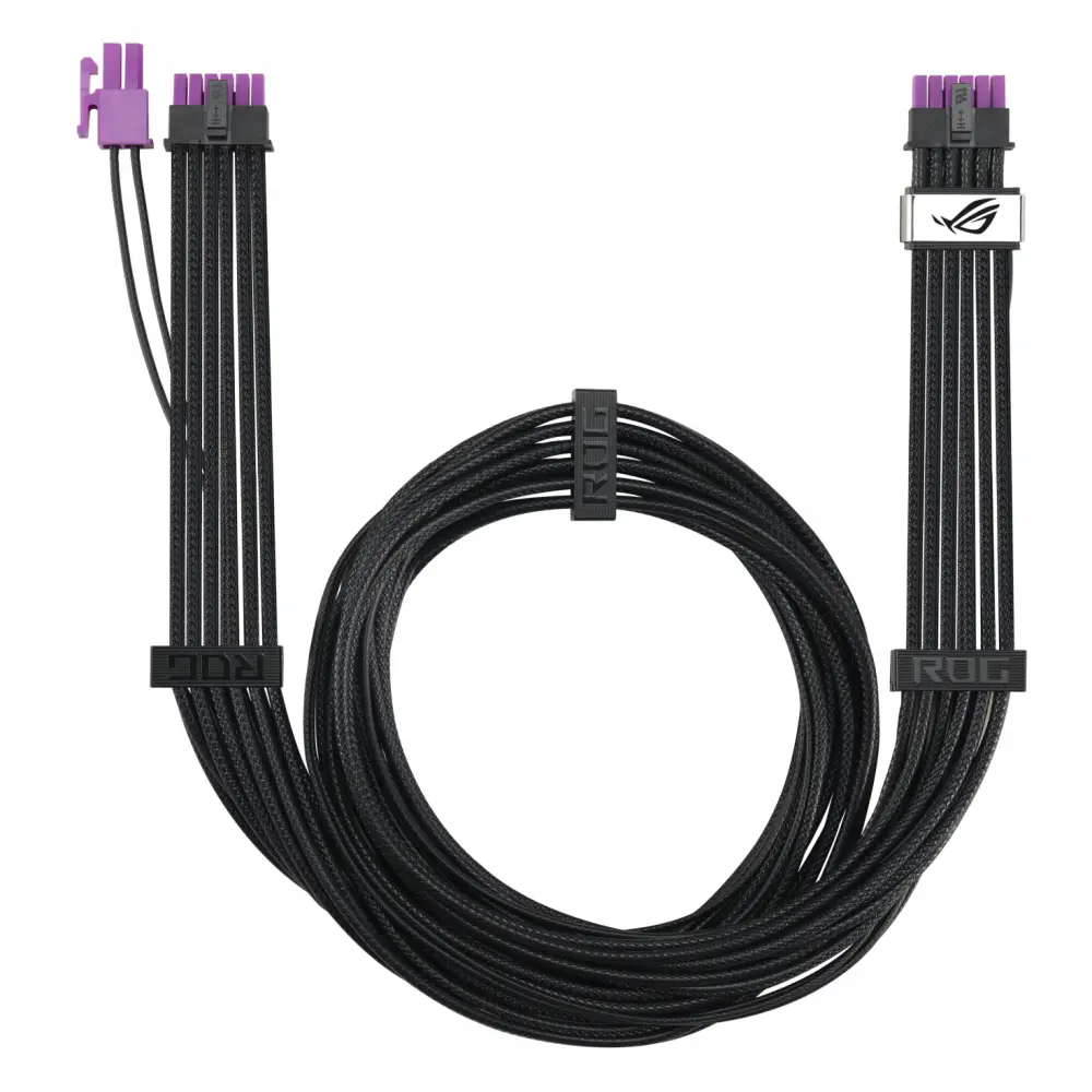 Кабел ASUS ROG Equalizer 12V-2x6 ATX 3.1 & PCIe 5.1 - Black