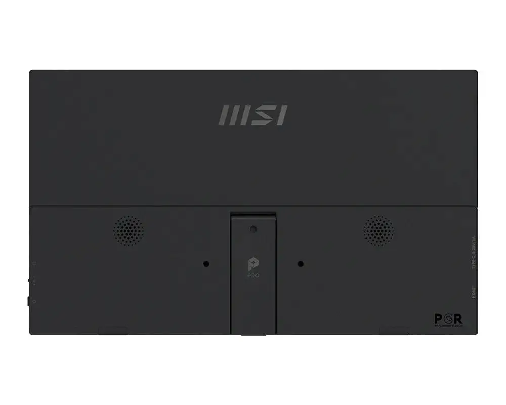 Монитор MSI PRO MP165 E6 Portable Monitor, 15.6", 4ms, 60Hz IPS, 1920x1080, EyesErgo, Anti-flicker, Less Blue Light, 250nits AG, 16.7M, 1000:1, 2xType-C(15W), HDMI(2.0b), 2x1W, Tilt, VESA 75, Black, 0.78kg