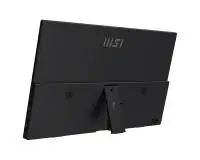 Монитор MSI PRO MP165 E6 Portable Monitor, 15.6", 4ms, 60Hz IPS, 1920x1080, EyesErgo, Anti-flicker, Less Blue Light, 250nits AG, 16.7M, 1000:1, 2xType-C(15W), HDMI(2.0b), 2x1W, Tilt, VESA 75, Black, 0.78kg
