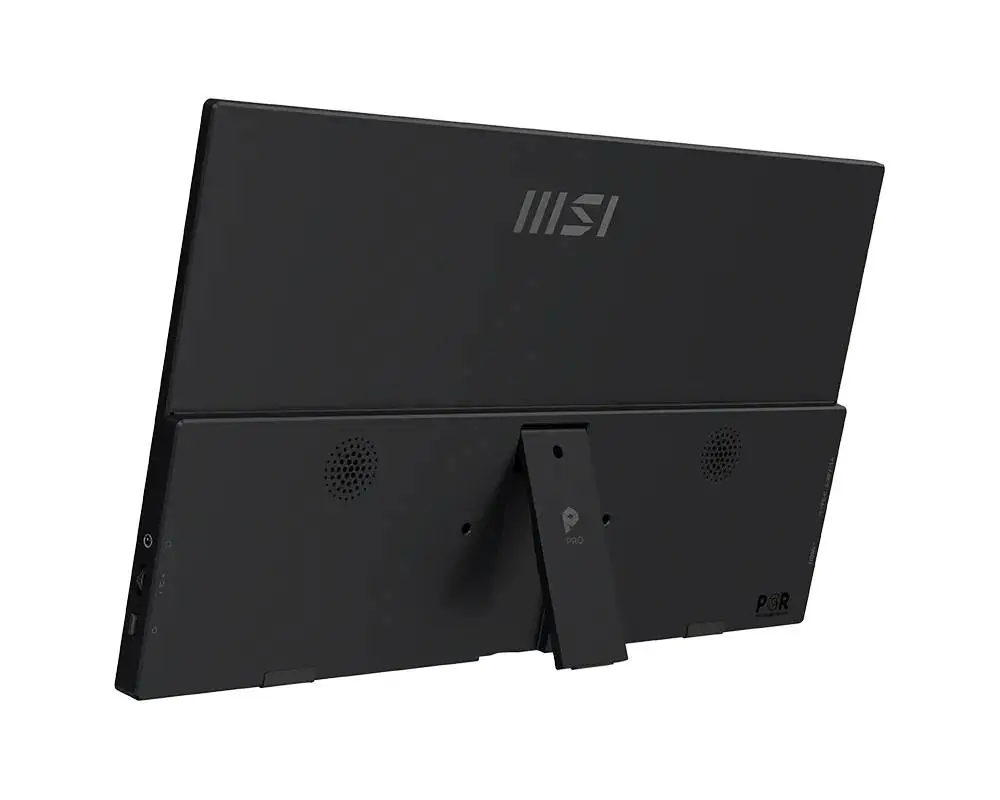 Монитор MSI PRO MP165 E6 Portable Monitor, 15.6", 4ms, 60Hz IPS, 1920x1080, EyesErgo, Anti-flicker, Less Blue Light, 250nits AG, 16.7M, 1000:1, 2xType-C(15W), HDMI(2.0b), 2x1W, Tilt, VESA 75, Black, 0.78kg