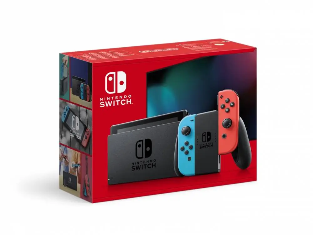 Портативна конзола Nintendo Switch Portable Game Console, 6.2" Touchscreen, 32GB, Wi-Fi, Blue, Grey, Red