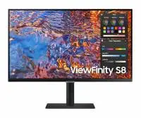 Монитор Samsung 27B800, 27" IPS LED,4K UHD 3840x2160, 60 Hz, 5 ms GTG, USB-C 90W, 3xUSB 3.0, Display Port 1.4, 2xHDMI 2.2, Black - LS27B800PXPXEN