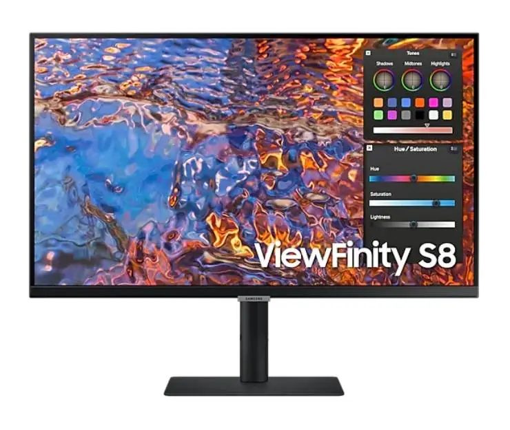 Монитор Samsung 27B800, 27" IPS LED,4K UHD 3840x2160, 60 Hz, 5 ms GTG, USB-C 90W, 3xUSB 3.0, Display Port 1.4, 2xHDMI 2.2, Black - LS27B800PXPXEN
