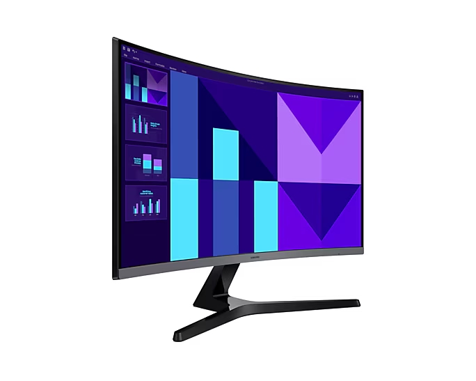 Монитор Samsung 27D392 27" Curved VA, FHD 1920x1080, 100Hz, 4ms, D-Sub, HDMI, Black - LS27D392GAUXEN