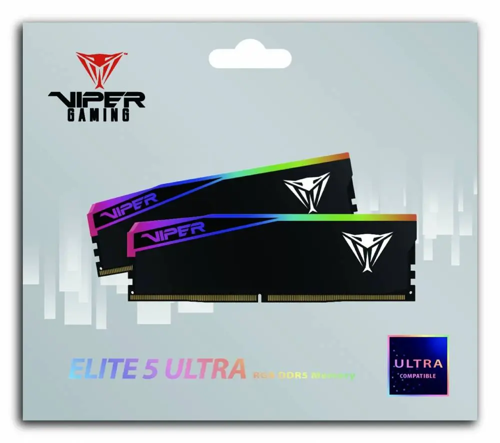 Памет Patriot Viper Elite 5 Ultra RGB 32GB (2x16GB) DDR5 6000MHz CL28 XMP/EXPO - VEUR532G6028K