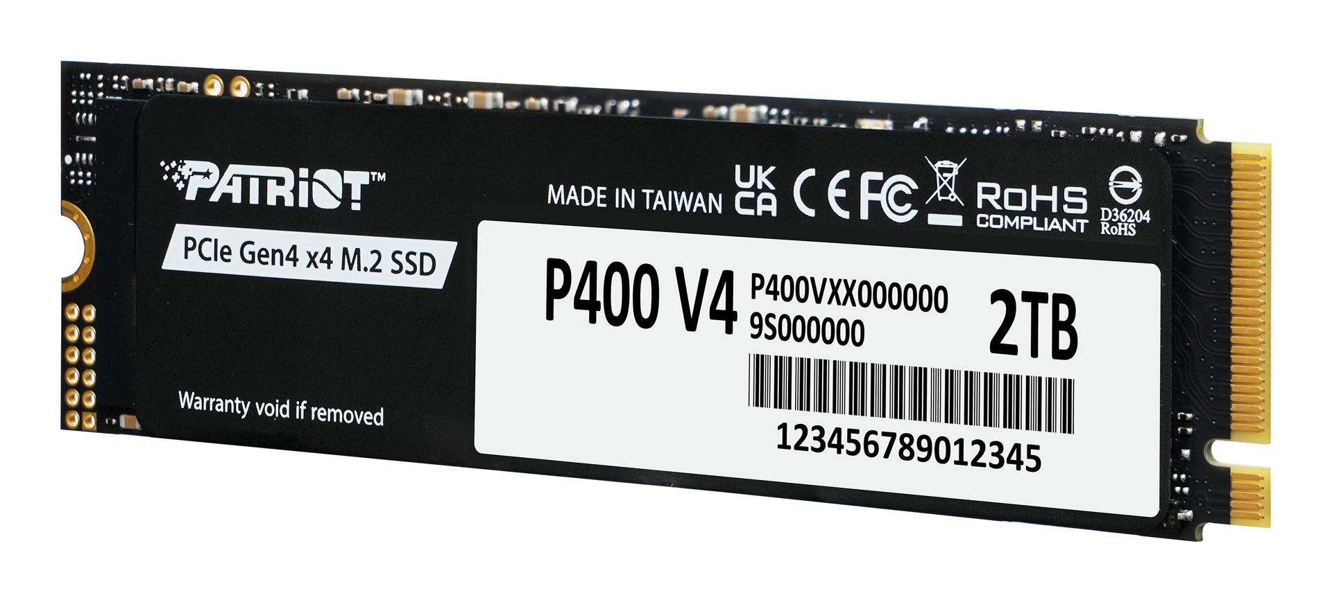 SSD Disk Patriot P400 V4 2TB PCIe 4.0 M.2 2280 NVMe - P400VP2TBM28H