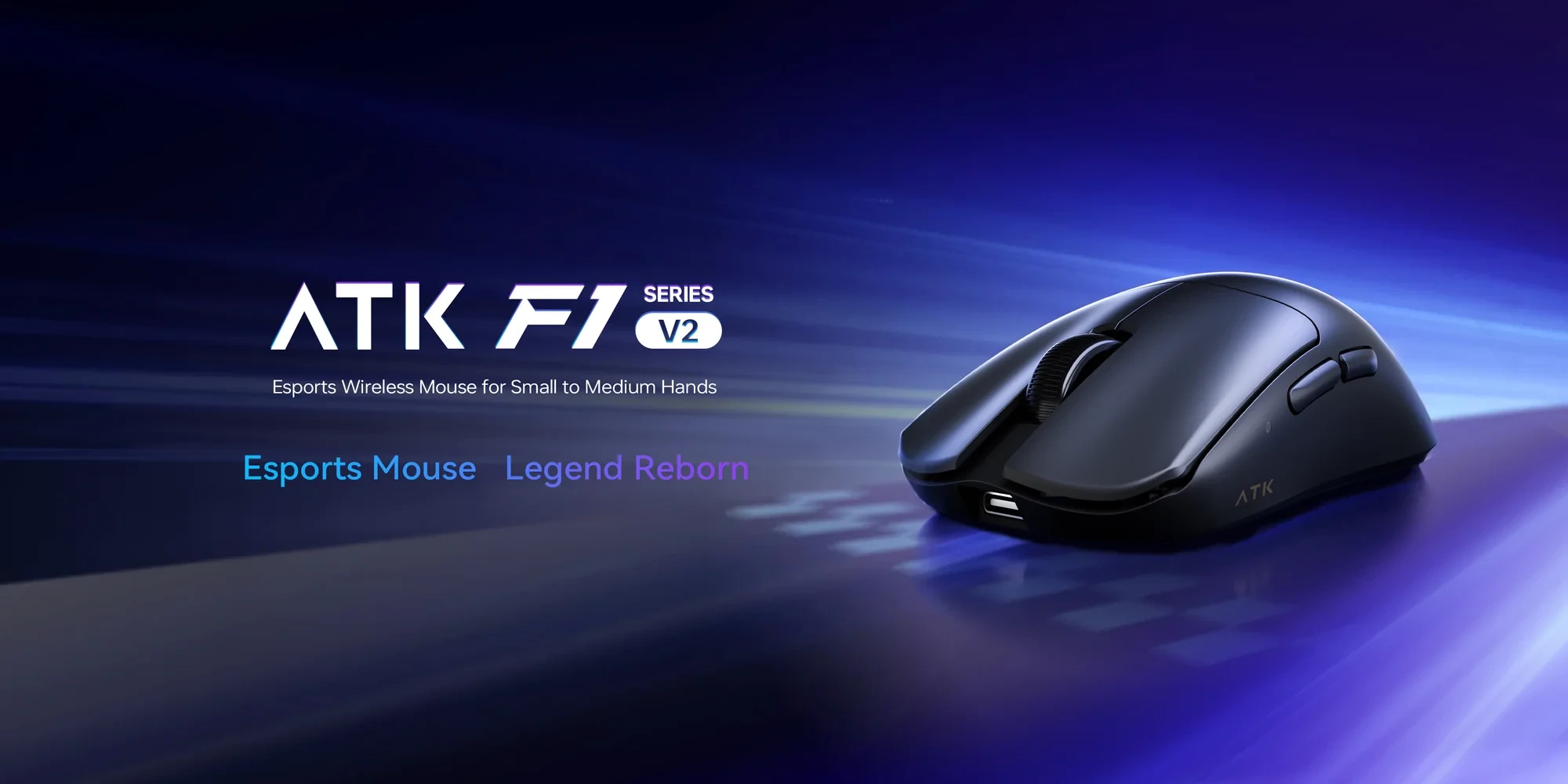 ATK професионална геймърска мишка Wireless Gaming Mouse F1 Ultimate 2.0 - 8K, White