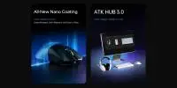 ATK професионална геймърска мишка Wireless Gaming Mouse F1 Ultimate 2.0 - 8K, White