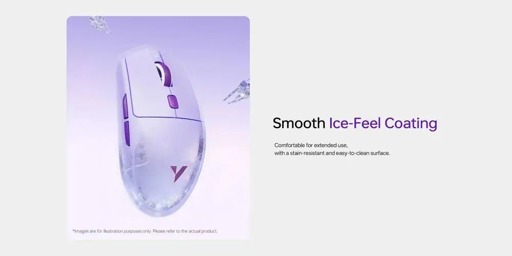 VXE професионална геймърска мишка Wireless Gaming Mouse Dragonfly V3 PRO - Huano Blue Glow V2, White