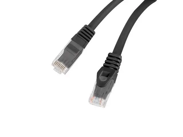 Кабел Lanberg patchcord CAT.6 utp lszh cu 5m black fluke passed