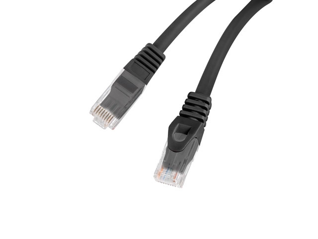 Кабель Lanberg patchcord CAT.6 utp lszh cu 5m black fluke passed
