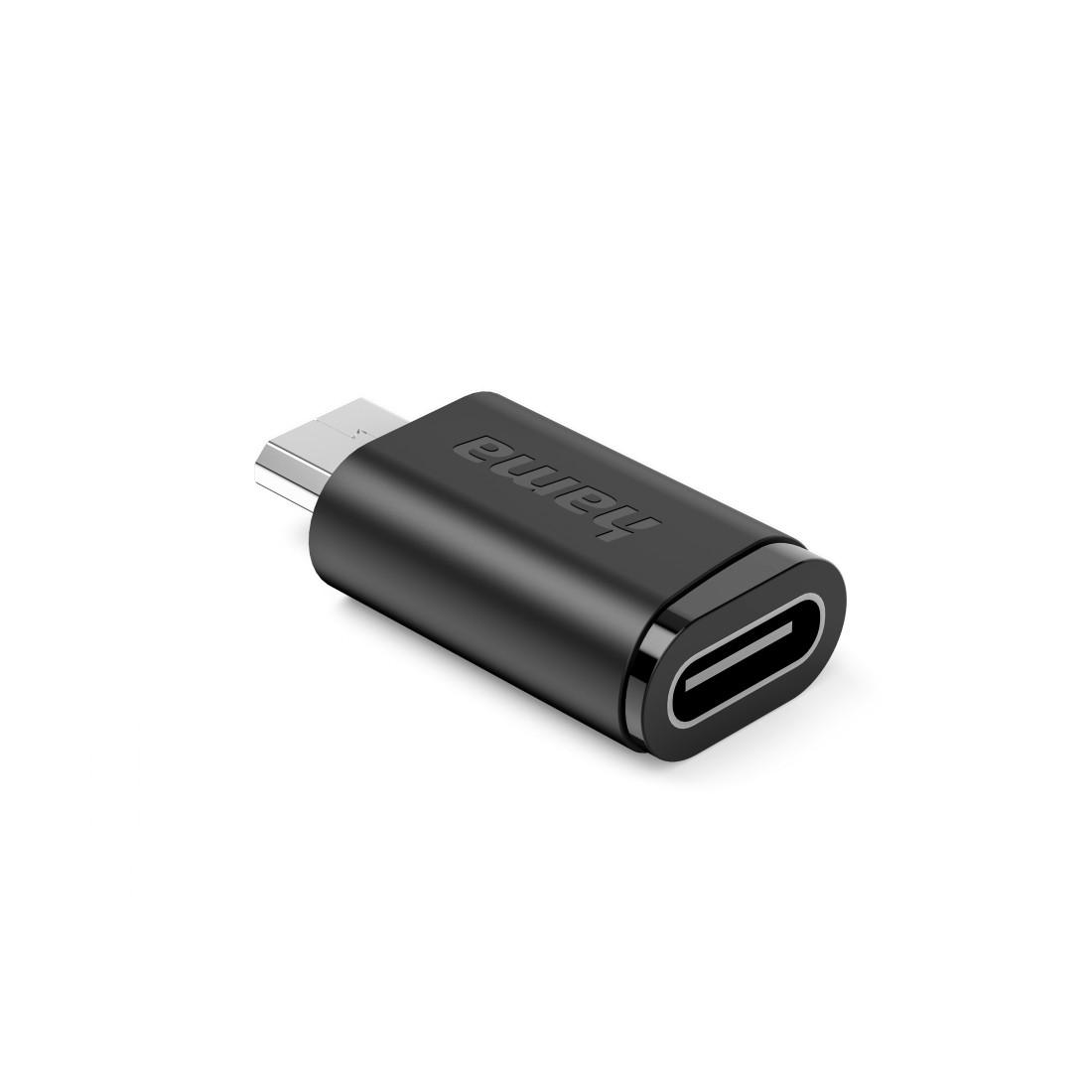 HAMA Адаптер 90°C USB-C - Micro-USB, 3 бр. в комплект
