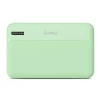 HAMA Външна батерия "Pocket 10", 10000 mAh, Изходи: 2x USB-A, зелена