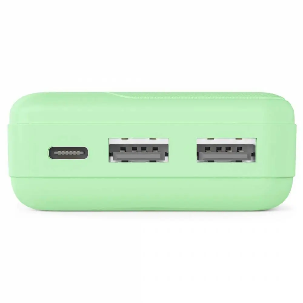 HAMA Външна батерия "Pocket 10", 10000 mAh, Изходи: 2x USB-A, зелена
