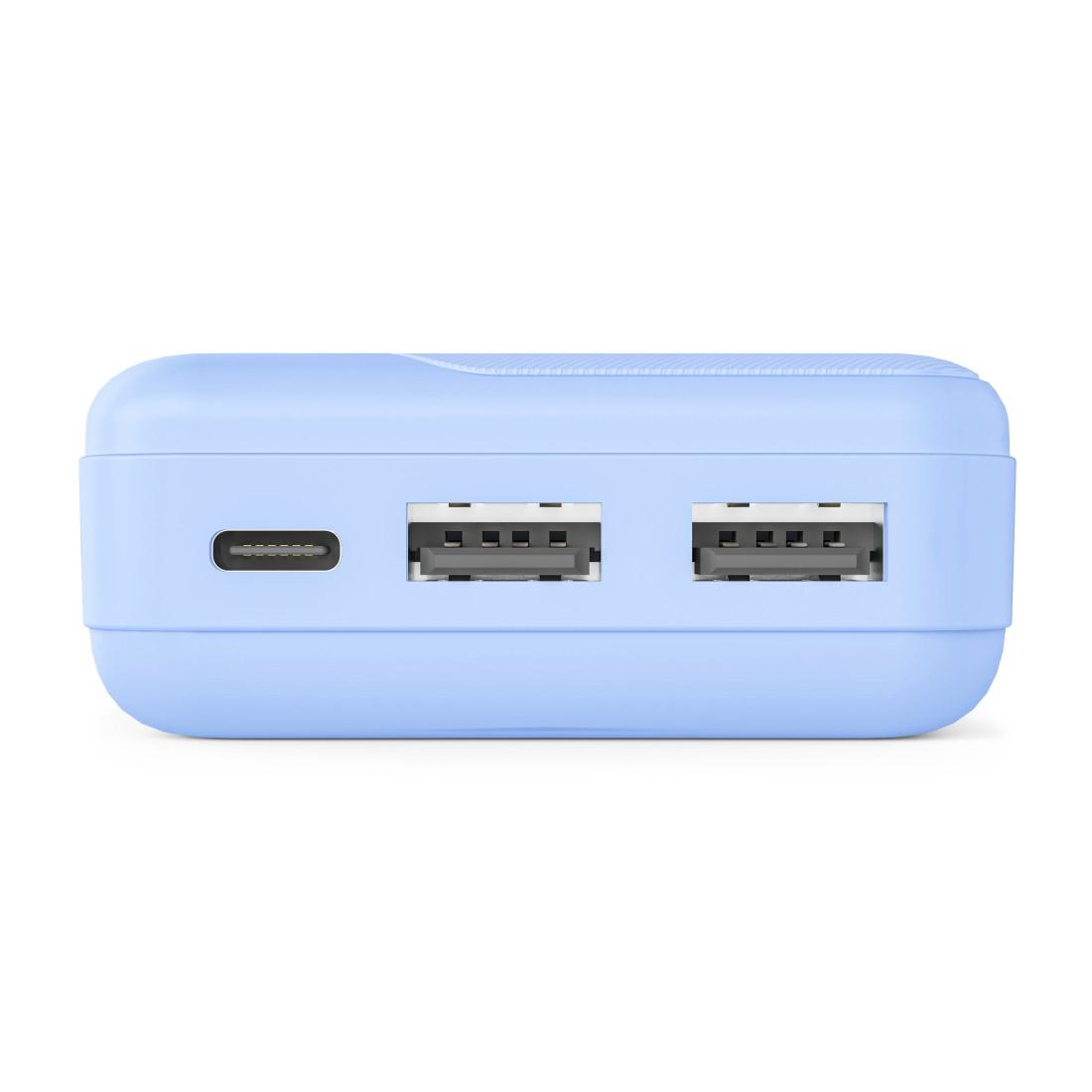 HAMA Външна батерия "Pocket 10", 10000 mAh, Изходи: 2x USB-A, син