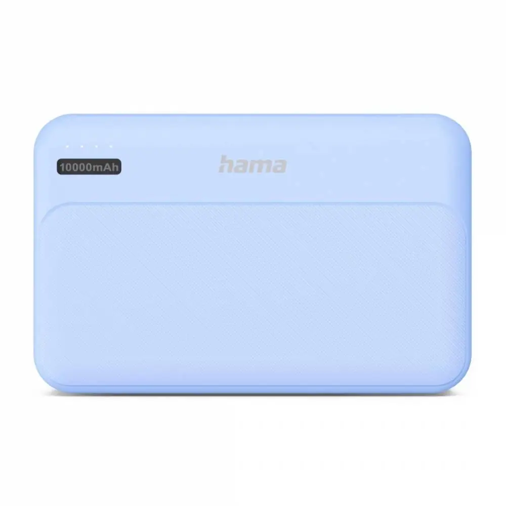 HAMA Външна батерия "Pocket 10", 10000 mAh, Изходи: 2x USB-A, син