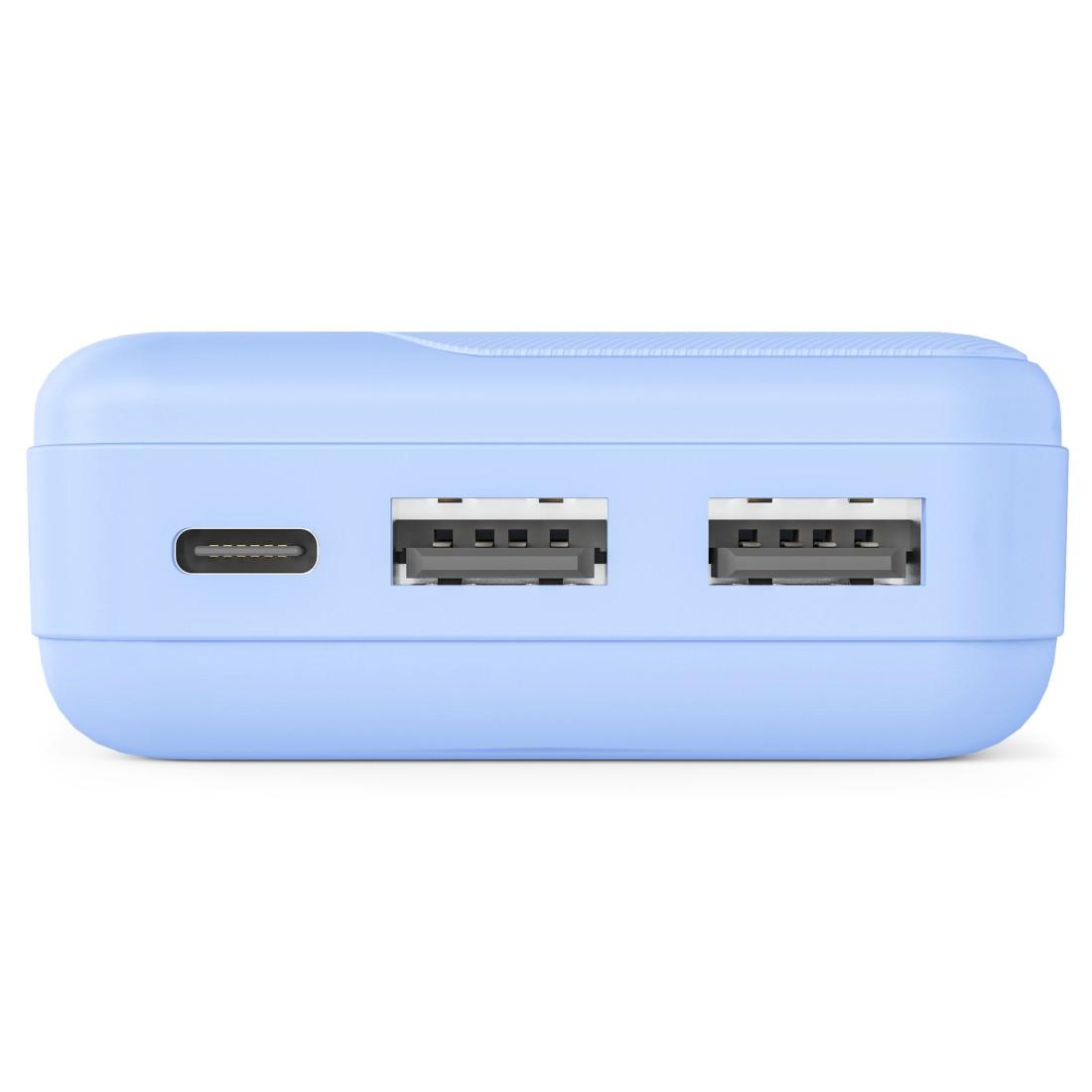 HAMA Външна батерия "Pocket 10", 10000 mAh, Изходи: 2x USB-A, син