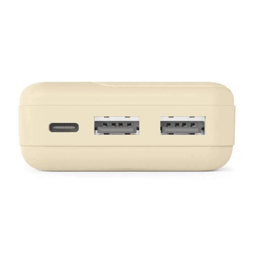 HAMA Външна батерия "Pocket 10", 10000 mAh, Изходи: 2x USB-A, бежов