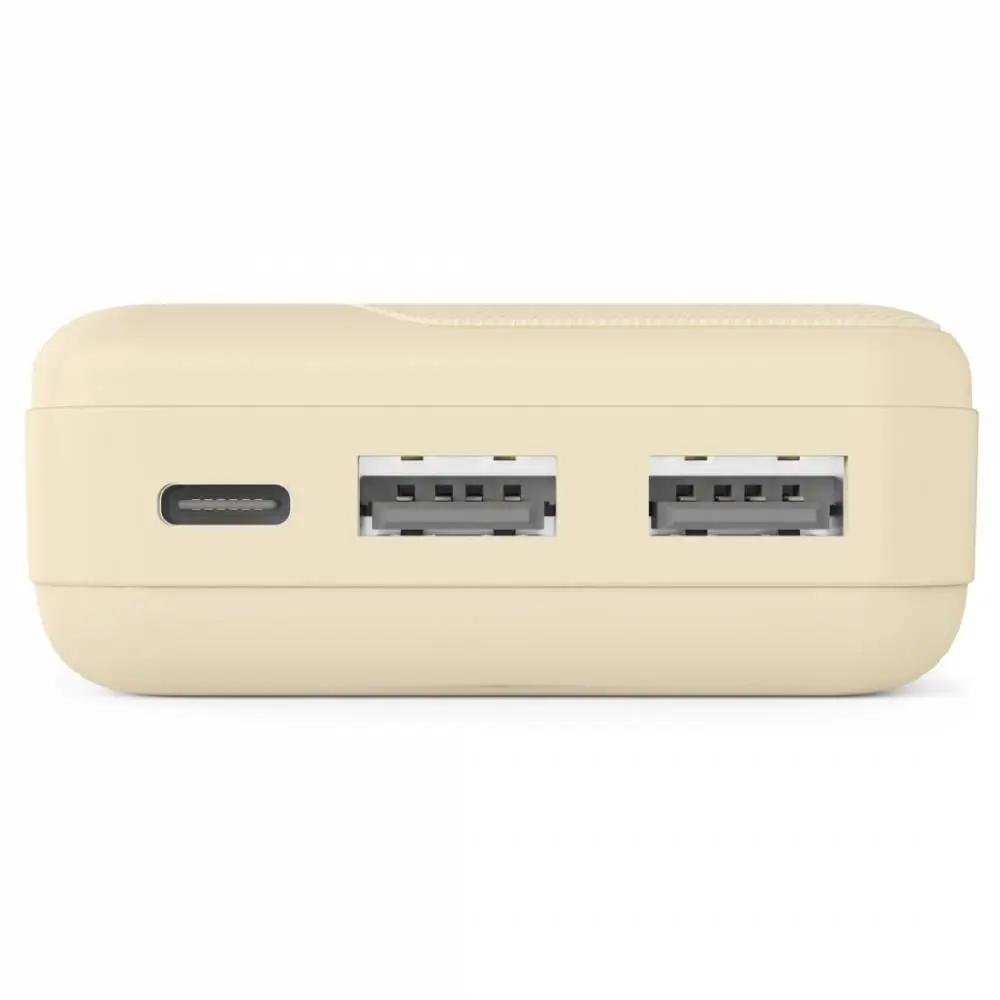 HAMA Външна батерия "Pocket 10", 10000 mAh, Изходи: 2x USB-A, бежов