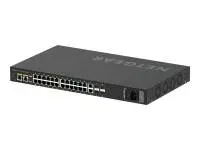Суич NETGEAR AV Line M4250-26G4F-PoE+ 24x1G PoE+ 300W 2x1G and 4xSFP Managed Switch - GSM4230P-100EUS