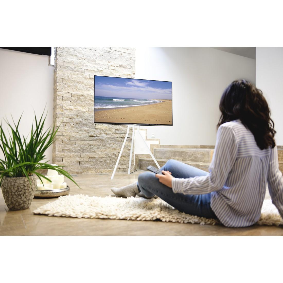 Стойка за TV Easel Design , до 191см / 75"/, до 40кг, бял