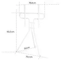 Стойка за TV Easel Design , до 191см / 75"/, до 40кг, бял