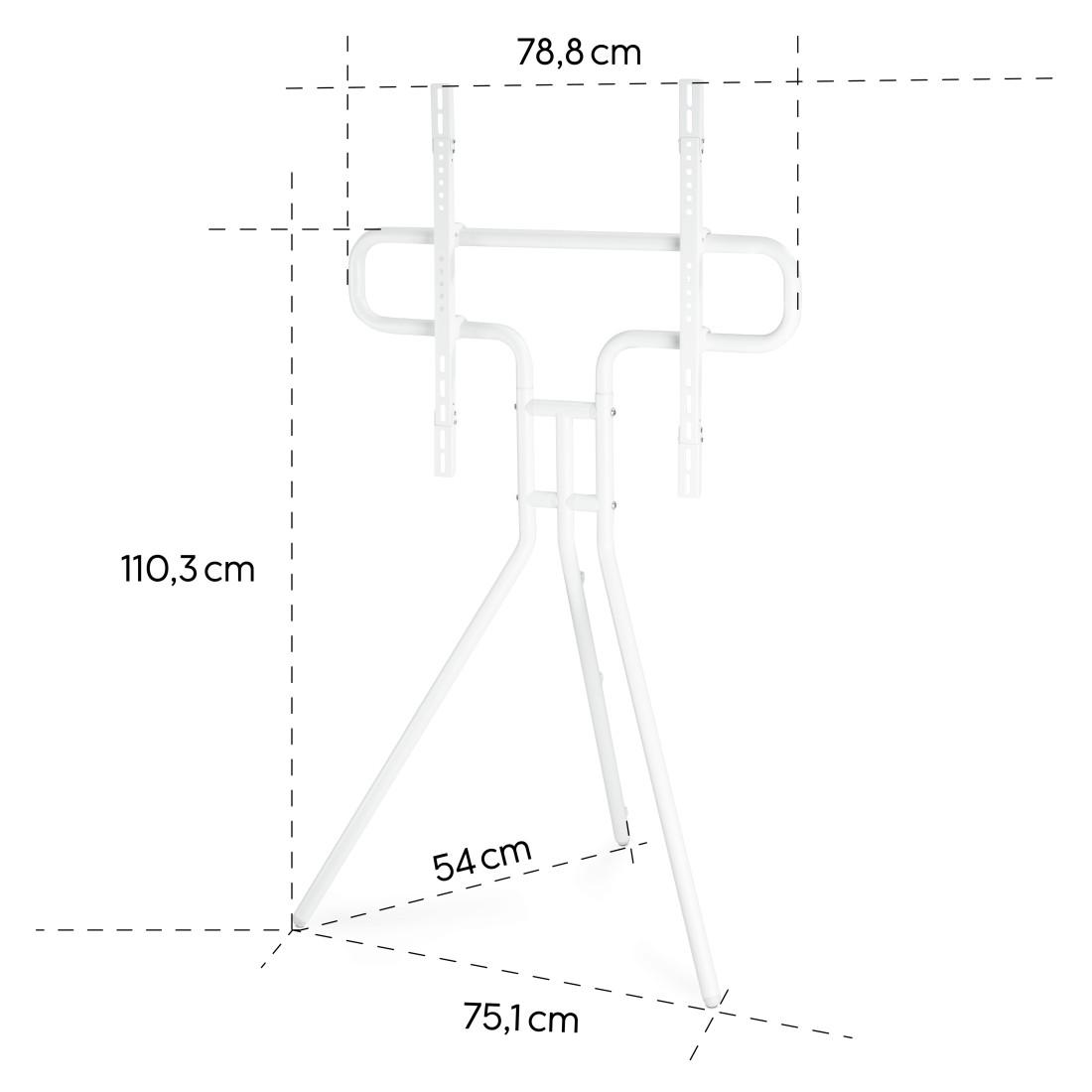 Стойка за TV Easel Design , до 191см / 75"/, до 40кг, бял