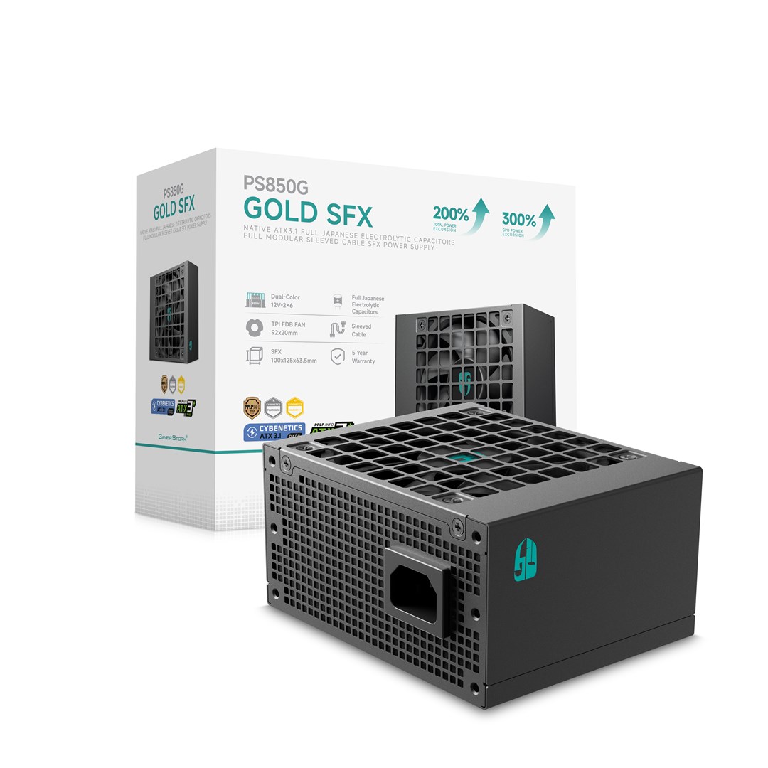 Захранване DeepCool PS850G (850W) SFX Black PSU - R-PS850G-FE0B-JGEU