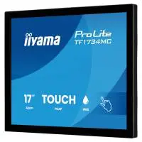 Тъч Монитор IIYAMA TF1734MC-B8X, 17" TN panel, AF, Open Frame, 1280x1024, 5:4, 350cd/m2, 5ms, 10 points PCAP touch, VGA, HDMI, DP, IP65 front, Glass thickness 6mm, Portrait, Face Up, VESA, Black