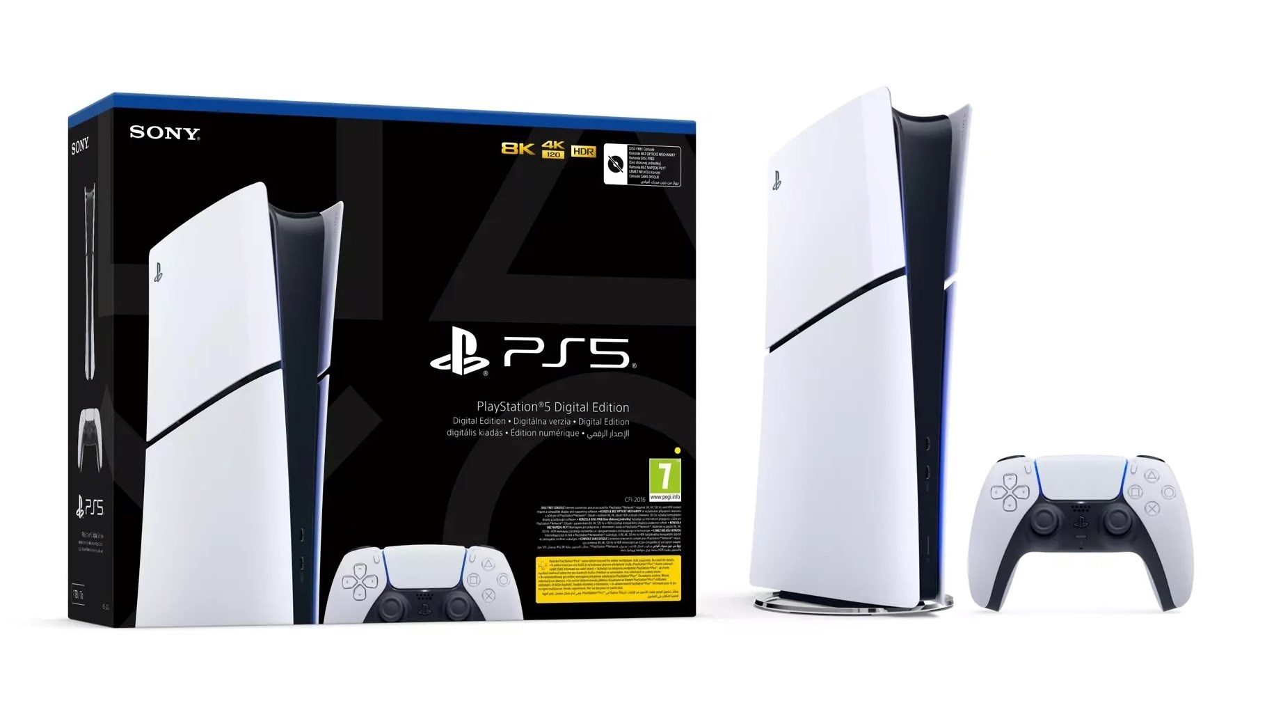 Конзола Sony PlayStation 5 Digital Slim 825GB Black/White