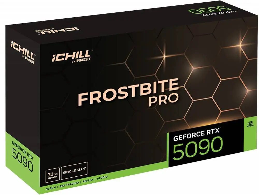 Видео карта INNO3D iChill GeForce RTX 5090 Frostbite Pro 32GB GDDR7 - C50903-32D7X-1759FBP