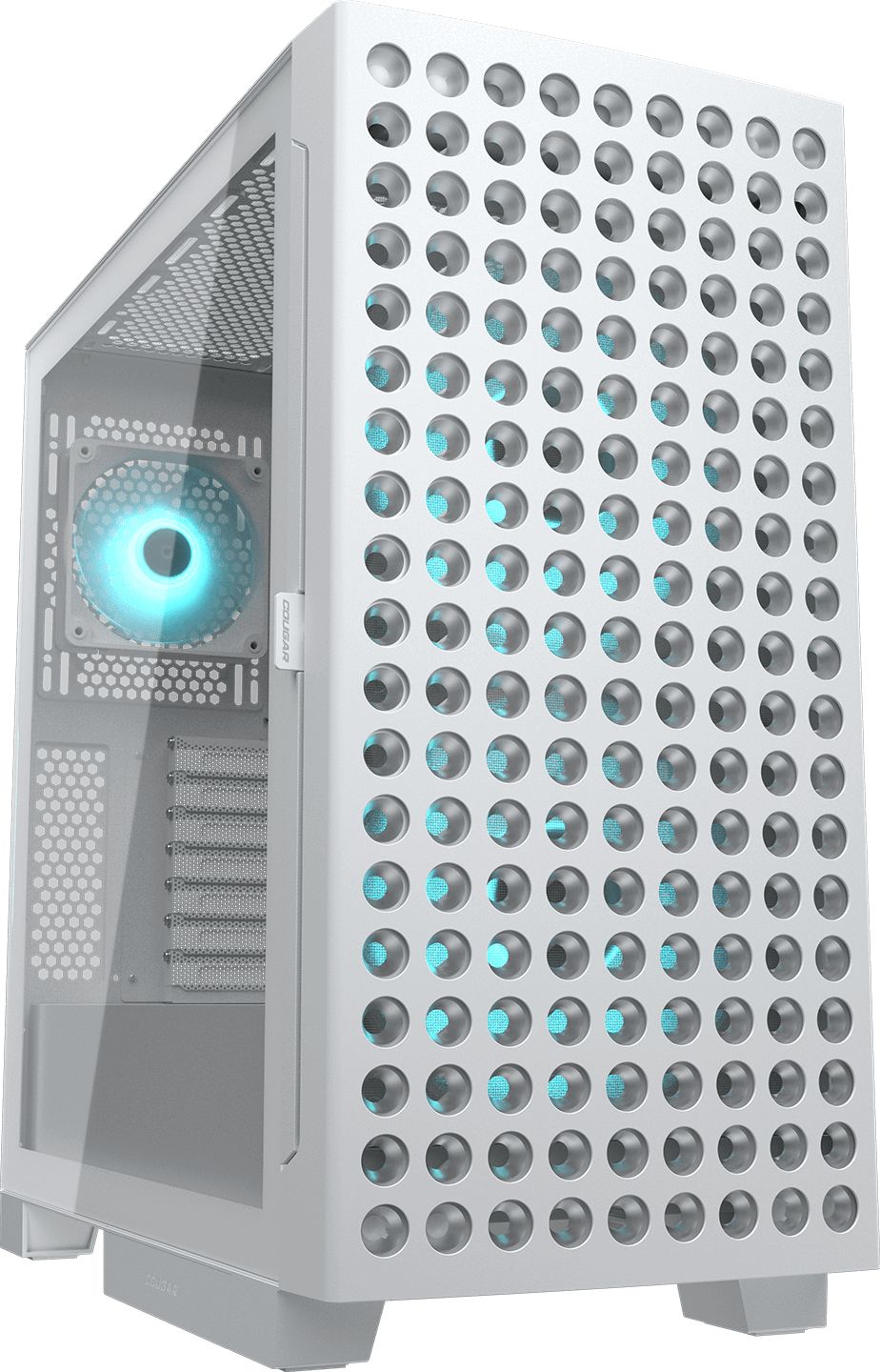Кутия Cougar Airface ECO RGB ATX, Mini ITX, Бяла - CGR-5YA2W-RGB