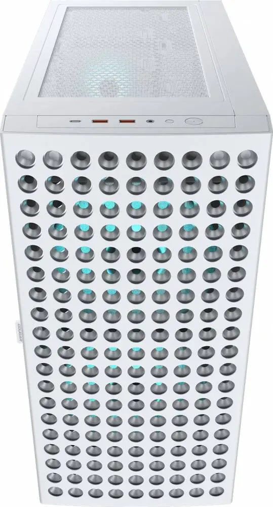 Кутия Cougar Airface ECO RGB ATX, Mini ITX, Бяла - CGR-5YA2W-RGB
