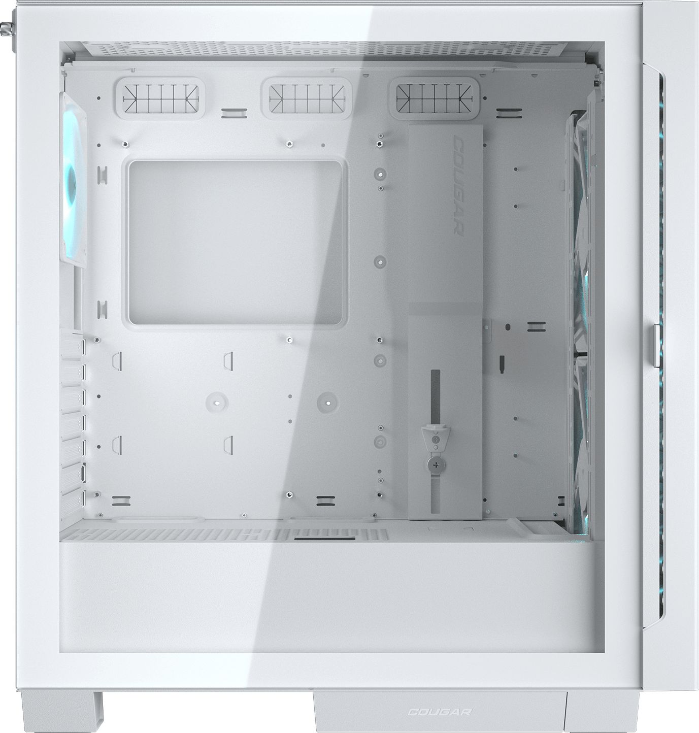 Кутия Cougar Airface ECO RGB ATX, Mini ITX, Бяла - CGR-5YA2W-RGB