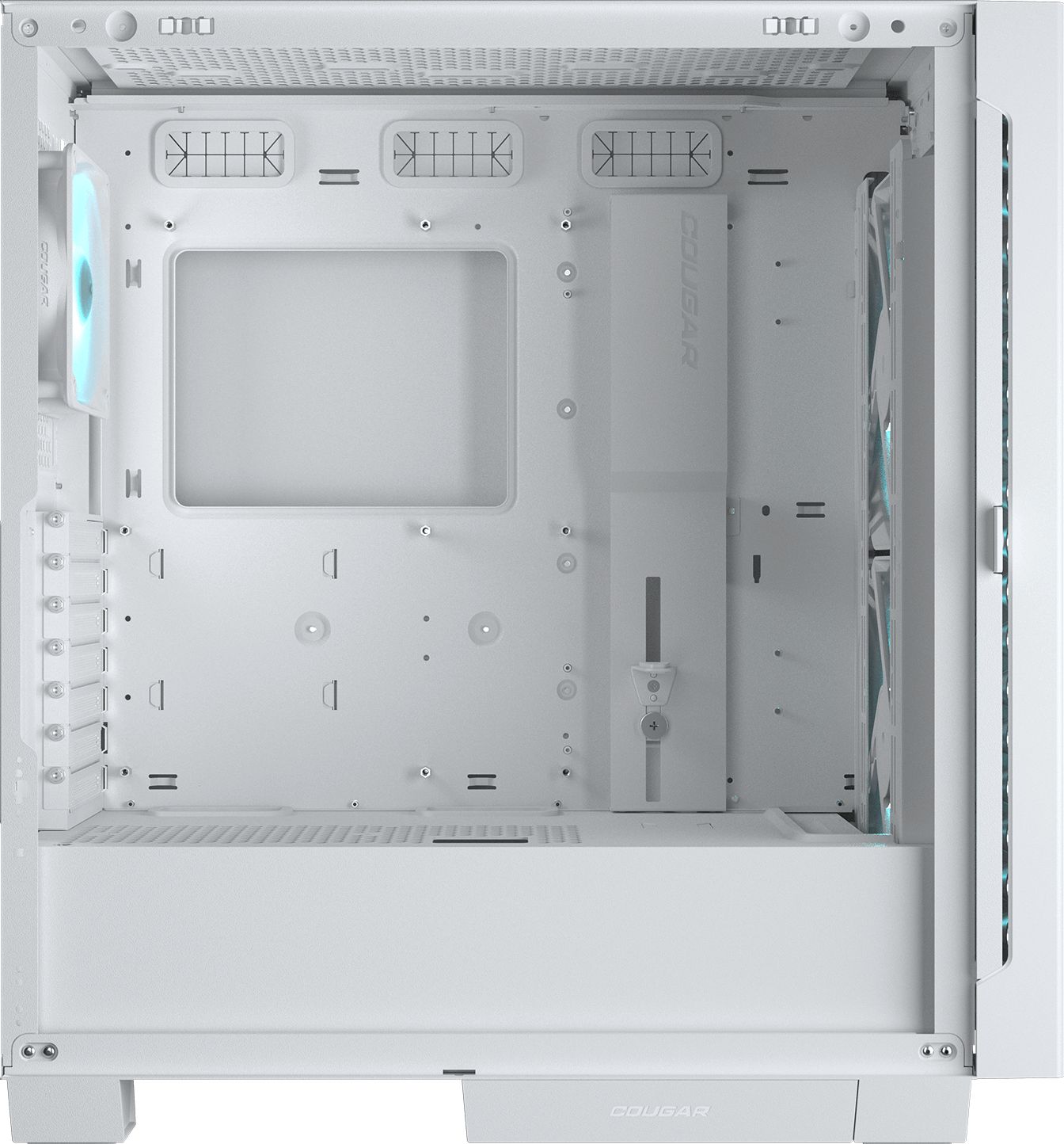 Кутия Cougar Airface ECO RGB ATX, Mini ITX, Бяла - CGR-5YA2W-RGB