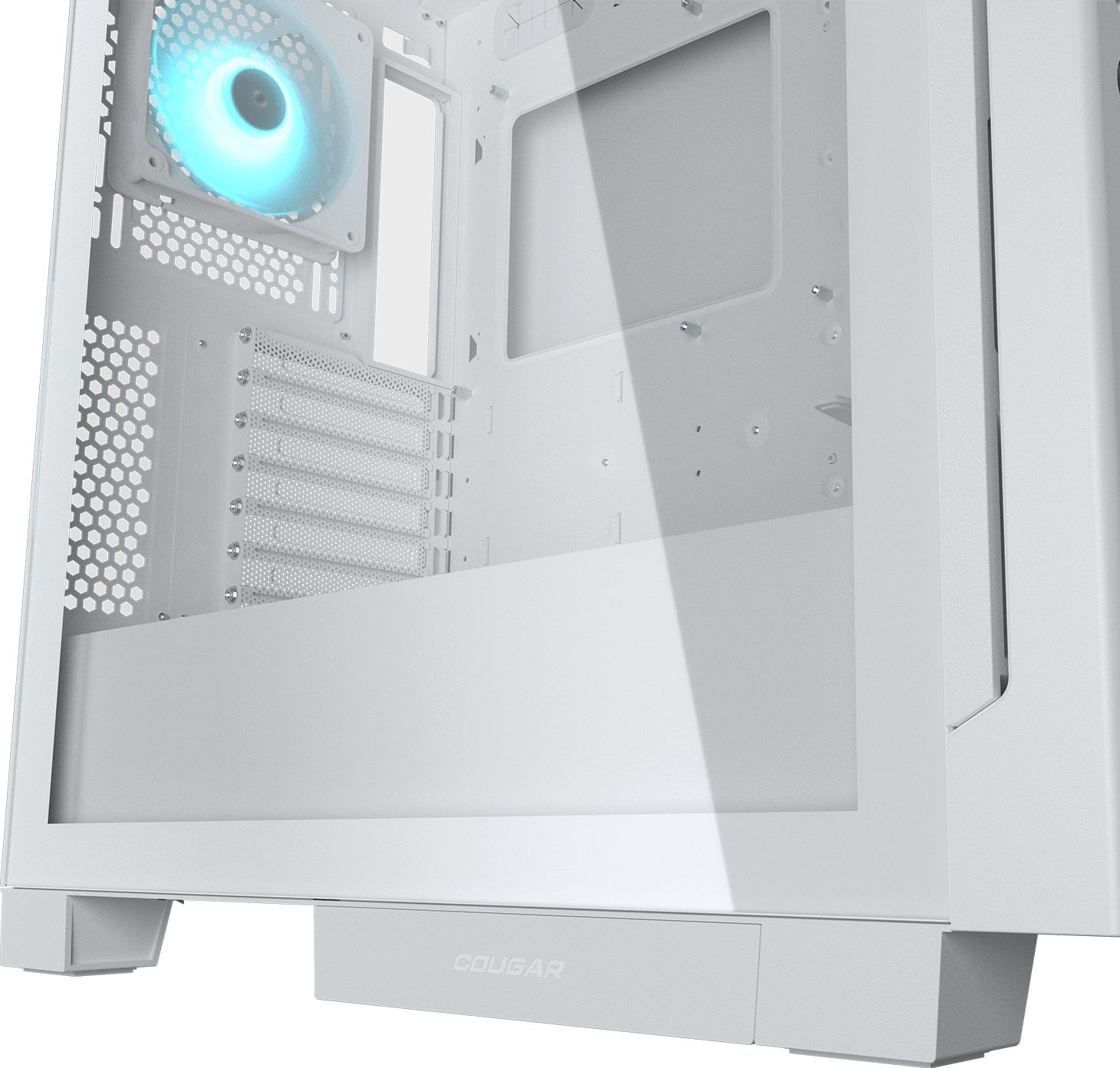 Кутия Cougar Airface ECO RGB ATX, Mini ITX, Бяла - CGR-5YA2W-RGB