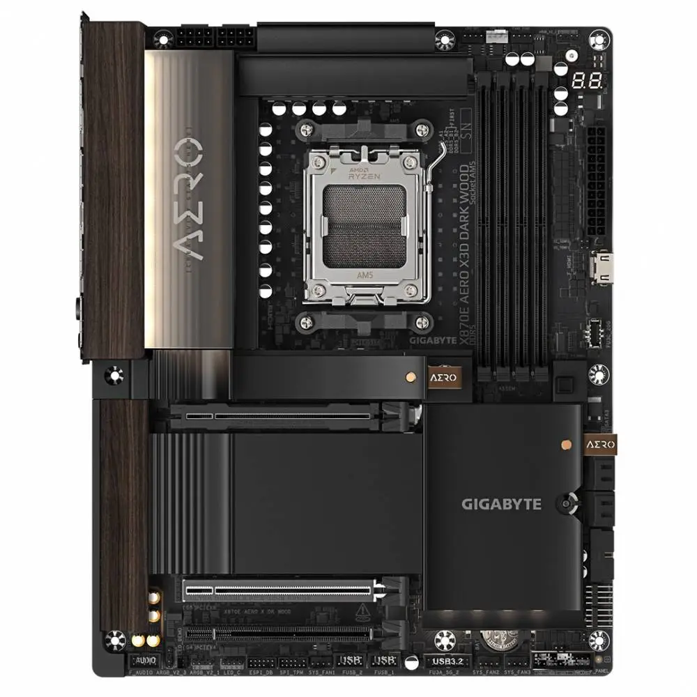 Дънна платка Gigabyte X870E AERO X3D DARK WOOD AM5