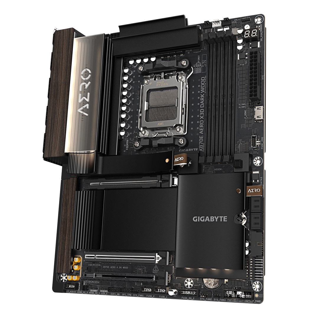 Дънна платка Gigabyte X870E AERO X3D DARK WOOD AM5