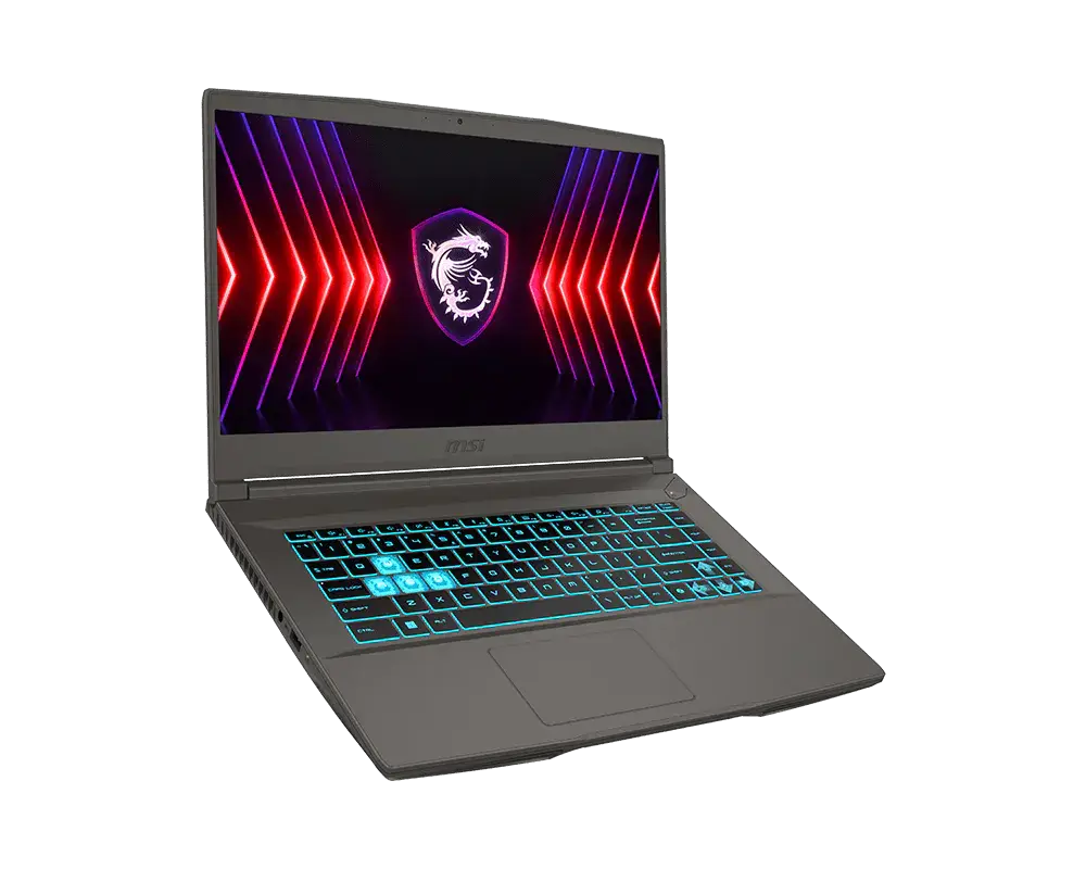 Лаптоп MSI Thin A15 B7VE, AMD Ryzen 7 7735HS (8C/16T, up to 4.75GHz, 16MB L3), 15.6" FHD (1920x1080) 144Hz, IPS-Level, RTX 4050 6GB GDDR6 194 AI TOPS, 16GB DDR5 2x8 4800MHz, 512GB SSD Gen4x4, NO OS -9S7-16RK11-483