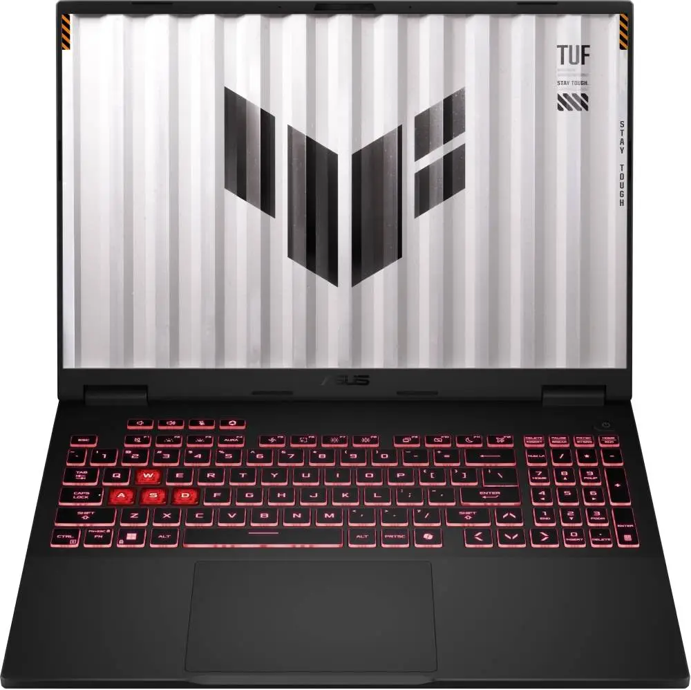Лаптоп Asus TUF A16 FA608UMI-TU166, AMD Ryzen 7 260 3.8GHz (24MB Cache, up to 5.1 GHz, 8 cores,)16.0  WUXGA 1920X1200 16:10 Bend+300nits, AG,144Mhz,16GB DDR5 5600 so-dim ,512 GB PCIe 4.0,RTX&nbsp;5060 8GB GDDR7, Wi-Fi 6e,Backlit Kbd, no OS, Jaeger Gray - 90NR0KV1-M00EJ0