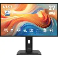 Монитор MSI PRO MP275PG E14 Proffesional Bussiness Monitor, 27", 1ms, 144Hz IPS, 1920x1080, FSync, EyesErgo, Anti-flicker, Eye-Q Check, Project Mode, HDR Ready, sRGB 116%, DP, HDMI, D-Sub, 2x2W, Black - 9S6-3PE49M-001