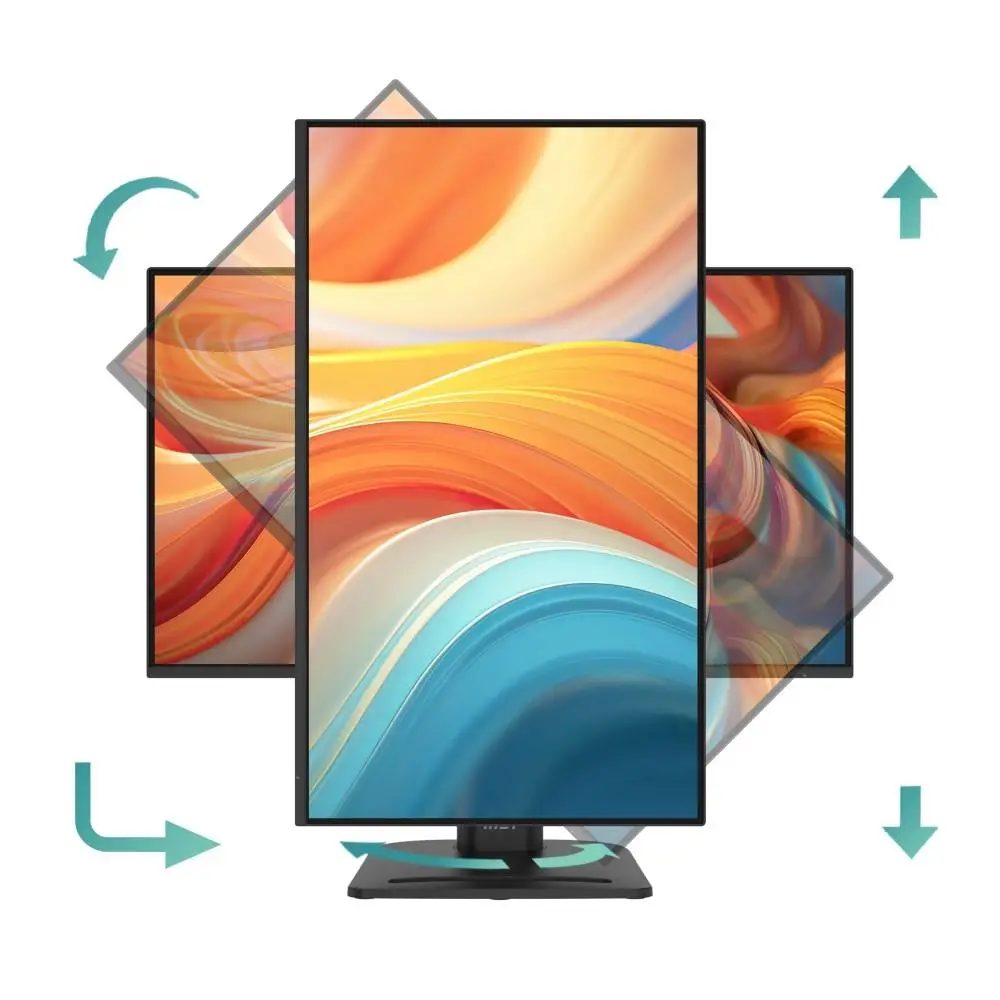 Монитор MSI PRO MP275PG E14 Proffesional Bussiness Monitor, 27", 1ms, 144Hz IPS, 1920x1080, FSync, EyesErgo, Anti-flicker, Eye-Q Check, Project Mode, HDR Ready, sRGB 116%, DP, HDMI, D-Sub, 2x2W, Black - 9S6-3PE49M-001