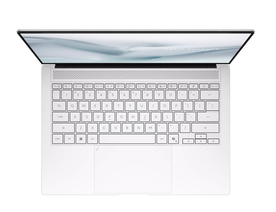 Лаптоп Asus Zenbook S UX5406AA-SU152X,Intel Ultra 9 386H 2.1 GHz (18MB Cache, up to 4.9 GHz, 16 cores, 16 Threads), 14" OLED (WQXGA+(WQ+) 2880X1800 16:10), 120 Hz,  32GB LPDDR5X (16 GB on BD),1TB SSD, Backlit Chiclet Keyboard, Windows 11 Pro,Scandinavian White - 90NB16Q4-M007S0