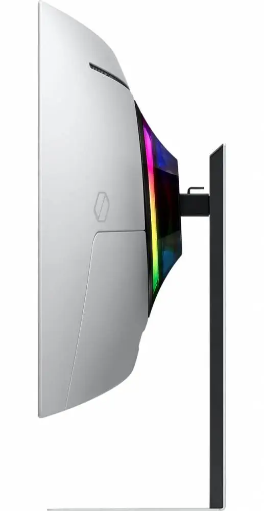 Монитор Samsung LS34DG850, 34'' CURVED Odyssey G8 OLED, 1800R, 175 Hz, 0.1 ms GTG, 21:9, 3440 x 1440, Smart, 2xUSB C, Mini DP, Micro HDMI 2.1, Wi-Fi 5, BT 5.2, Speakers, Silver - LS34DG850SUXDU