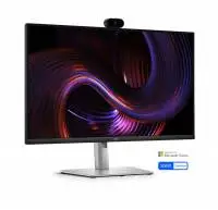 Монитор Dell P2726DEV, 27" Webcam Monitor, IPS, QHD 2560x1440, Anti-Glare, 5ms, 100 Hz, 99% sRGB, HDMI, Display Port, USB-C Hub, RJ45, Webcam, KVM Switch, PD 90W, Black