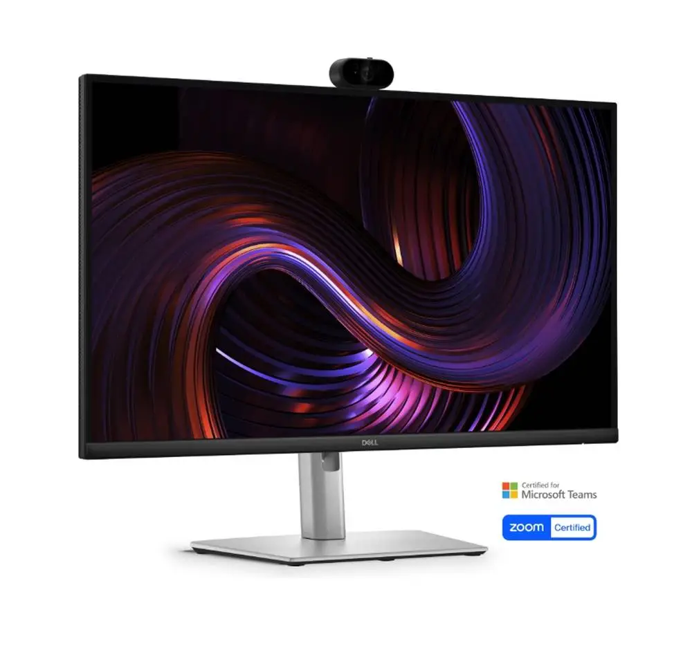 Монитор Dell P2726DEV, 27" Webcam Monitor, IPS, QHD 2560x1440, Anti-Glare, 5ms, 100 Hz, 99% sRGB, HDMI, Display Port, USB-C Hub, RJ45, Webcam, KVM Switch, PD 90W, Black