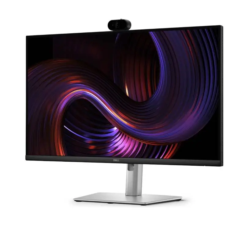Монитор Dell P2726DEV, 27" Webcam Monitor, IPS, QHD 2560x1440, Anti-Glare, 5ms, 100 Hz, 99% sRGB, HDMI, Display Port, USB-C Hub, RJ45, Webcam, KVM Switch, PD 90W, Black