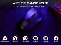 Aula професионална геймърска мишка Wireless Gaming Mouse SC590 PRO - Smart Display, Black