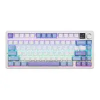Aula геймърска механична клавиатура Wireless Gaming Mechanical Keyboard F75 MAX - Reaper Switch [Linear] (English US), White, Blue, Purple