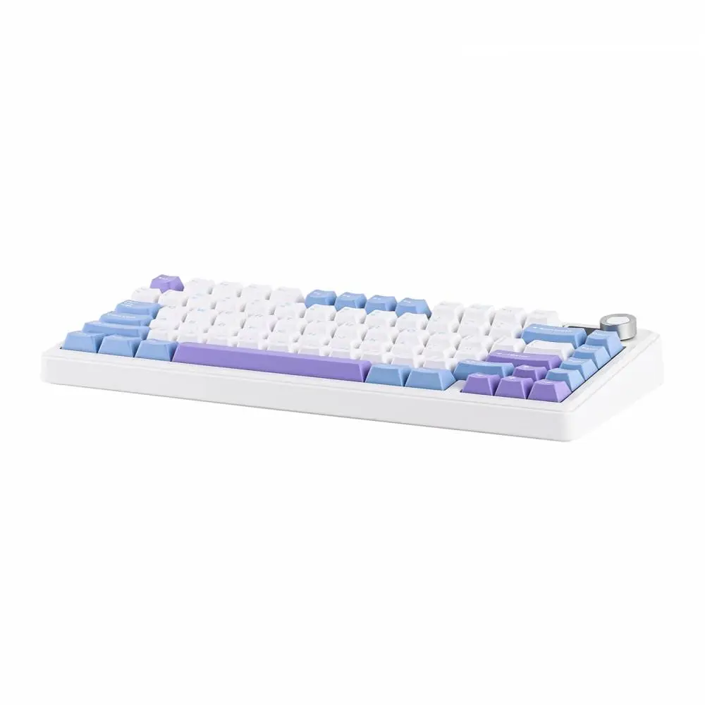 Aula геймърска механична клавиатура Wireless Gaming Mechanical Keyboard F75 MAX - Reaper Switch [Linear] (English US), White, Blue, Purple